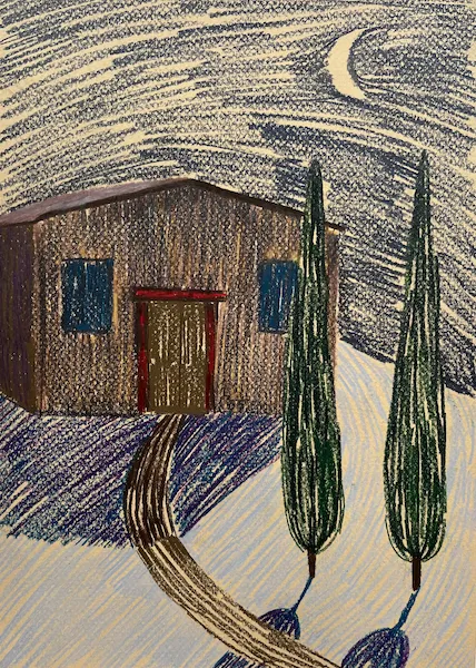 Pesach - olejomalba od Karin Krutsche, 2023