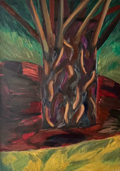 Vrba - olejomalba od Karin Krutsche, 2022