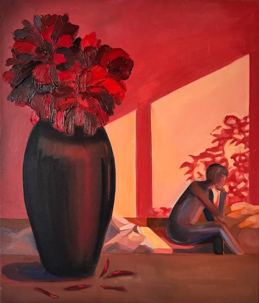 Bez názvu - olejomalba od Karin Krutsche, 2023