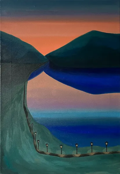 Moment - olejomalba od Karin Krutsche, 2025