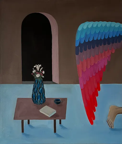 Pokojík - olejomalba od Karin Krutsche, 2024