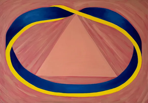 Velký prsten - olejomalba od Karin Krutsche, 2022