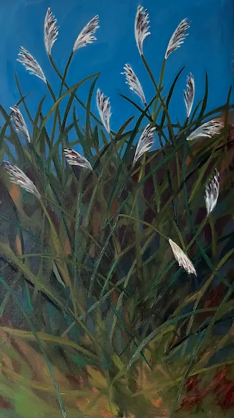 Zlomená - olejomalba od Karin Krutsche, 2022