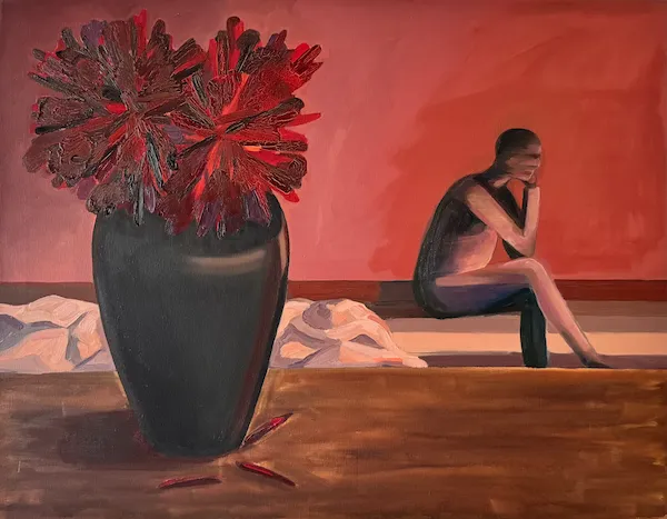 Zatím - olejomalba od Karin Krutsche, 2023