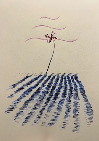 Bez názvu - olejomalba od Karin Krutsche, 2024