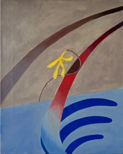 Bez názvu - olejomalba od Karin Krutsche, 2025