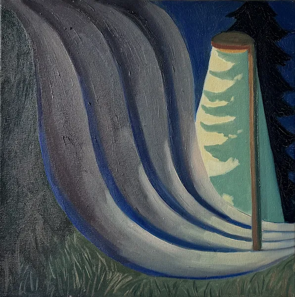 Lampa II. - olejomalba od Karin Krutsche, 2024