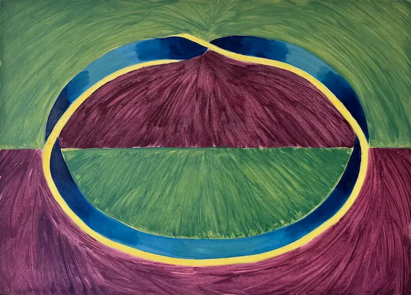 Malý prsten - olejomalba od Karin Krutsche, 2022