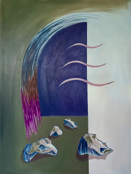 Hlas jemný, tichý - olejomalba od Karin Krutsche, 2024