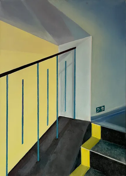 Schody - olejomalba od Karin Krutsche, 2021