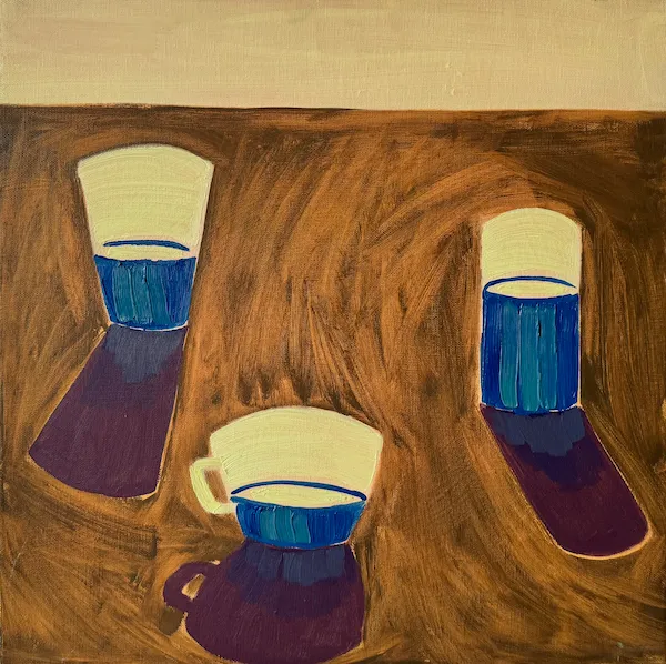 Barevná kompozice - olejomalba od Karin Krutsche, 2022