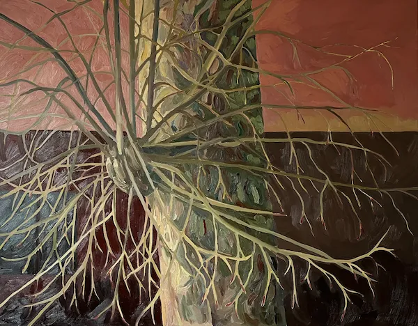 Lípa - olejomalba od Karin Krutsche, 2023